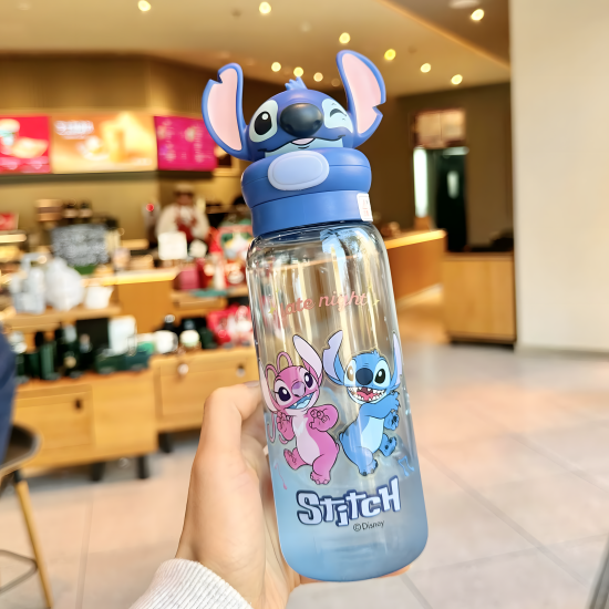 Stitch Plastic Water Bottle 550 ml